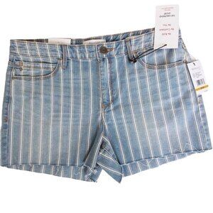 Skinnygirl Blue Pinstripe The Girlfriend Short 29